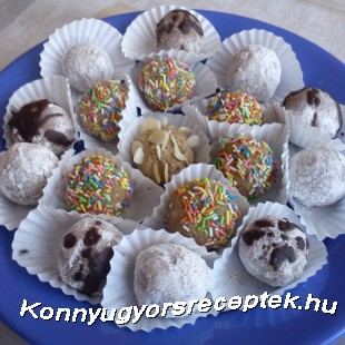 Banános kekszgolyók