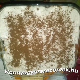 Tejszínes tiramisu