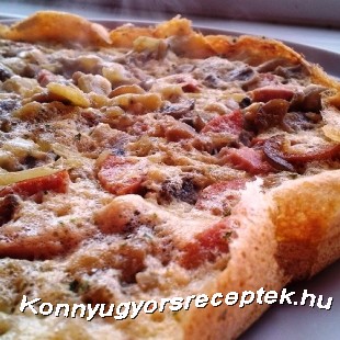 Diétás gombás-zöldpaprikás omlett