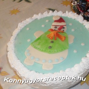 Karácsonyi csoki torta