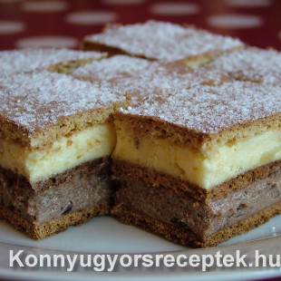 Kétszínű krémes