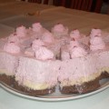 Meggyes-mascarponés brownie