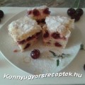 Klári különleges meggyes pitéje 