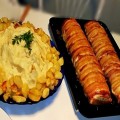 Őzgerincben sült baconos pulykamell