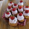 Duplán epres muffin