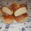 Szezámmagos (pamut) zsemle