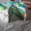 Szivárvány torta fehér csokis krémmel