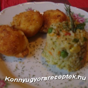 Sajtpuffancs zöldséges bulgurral