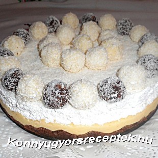 Kókuszgolyó torta