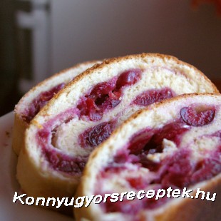 Kelttésztás cseresznyés süti