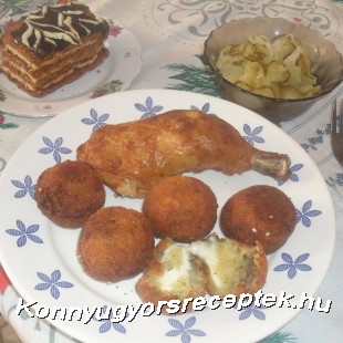 Sajtos krumpli golyók