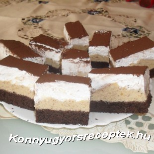 Gesztenyehabos szelet 