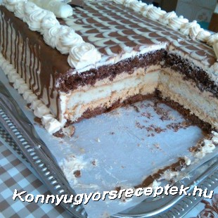 Tejkaramella krémes torta 