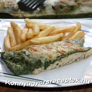 Spenóttal sült csirkemell